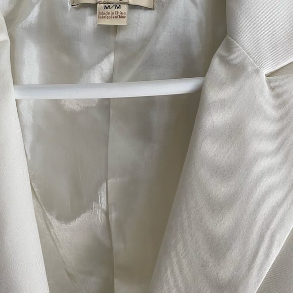 White Cropped Blazer Forever 21 - Picture 5 of 5